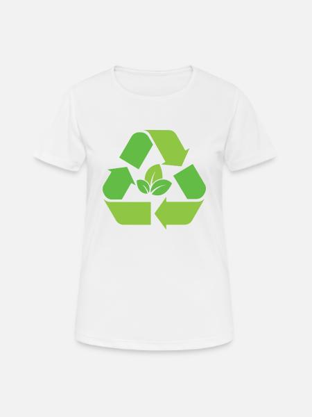 Recyclage - T-shirt respirant Femme - blanc
