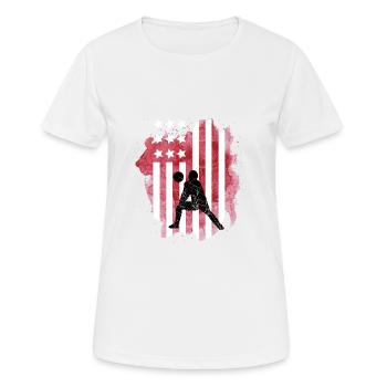 Handball America - Women's Breathable T-Shirt - white - Front - AI Model Female 172 dark (172cm)