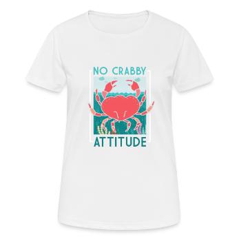 Crabe crabe crustacés idée de cadeau - T-shirt respirant Femme - blanc - Devant - AI Model Female 172 dark (172cm)