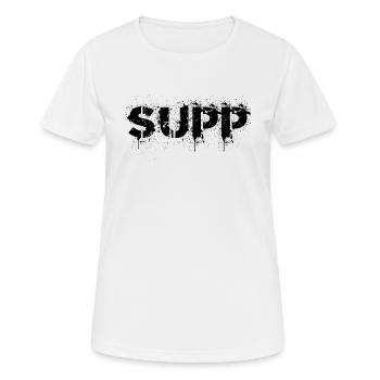 SUPP - SUPPORT - LEAGUE LOL GAMER TSHIRT - Women's Breathable T-Shirt - white - Front - AI Model Female 172 dark (172cm)