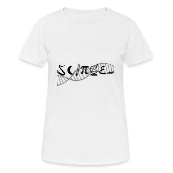 DNA chain - Women's Breathable T-Shirt - white - Front - AI Model Female 172 dark (172cm)