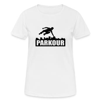 Parkour - Women's Breathable T-Shirt - white - Front - AI Model Female 172 dark (172cm)