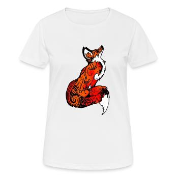 Fox tattoo animal cool gift - Women's Breathable T-Shirt - white - Front - AI Model Female 172 dark (172cm)