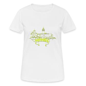 Nürnberg - Frauen T-Shirt atmungsaktiv - Weiß - Vorne - AI Model Female 172 dark (172cm)