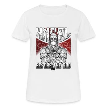 Knights Templar Knights Crusaders Middle Ages - Women's Breathable T-Shirt - white - Front - AI Model Female 172 dark (172cm)
