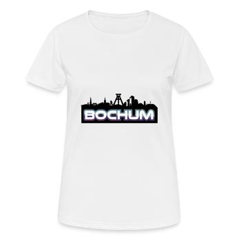 Bochum skyline - Women's Breathable T-Shirt - white - Front - AI Model Female 172 dark (172cm)