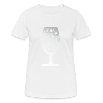 vin - T-shirt respirant Femme - blanc - Devant - AI Model Female 172 dark (172cm)