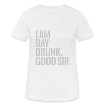 T-shirt Jour de la fête du travail ivre - T-shirt respirant Femme - blanc - Devant - AI Model Female 172 dark (172cm)