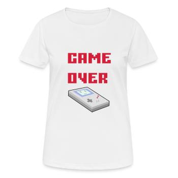 Game over - T-shirt respirant Femme - blanc - Devant - AI Model Female 172 dark (172cm)