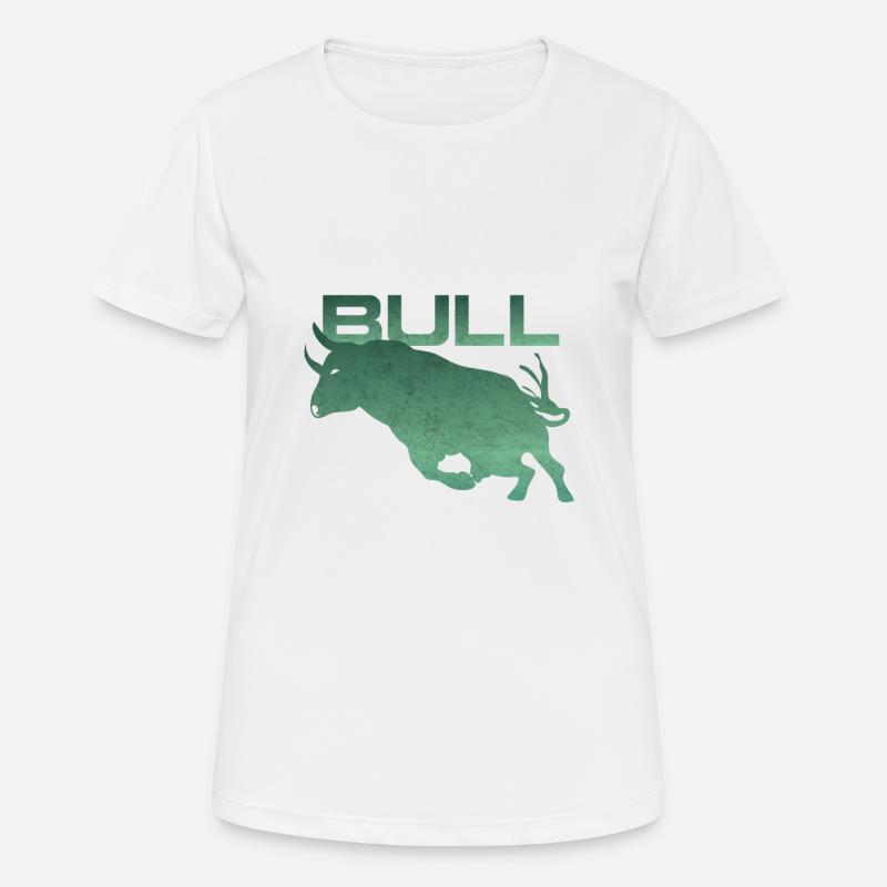 Bull silhouette - Women's Breathable T-Shirt - white