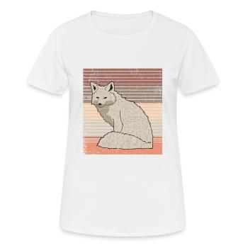 renard arctique - T-shirt respirant Femme - blanc - Devant - AI Model Female 172 dark (172cm)