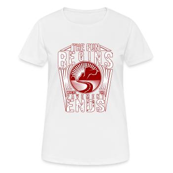 Lustiges Geländewagen Offroad Auto 4x4 Geschenk - Frauen T-Shirt atmungsaktiv - Weiß - Vorne - AI Model Female 172 dark (172cm)