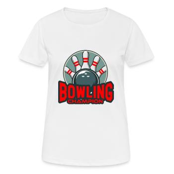 Bowling - T-shirt respirant Femme - blanc - Devant - AI Model Female 172 dark (172cm)