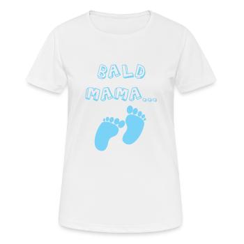 Soon mom baby birth boy pregnancy father - Women's Breathable T-Shirt - white - Front - AI Model Female 172 dark (172cm)