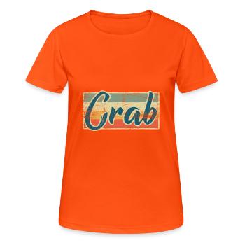 crab - Women's Breathable T-Shirt - neon orange - Front - AI Model Female 172 dark (172cm)