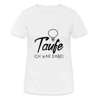 Baptême Balloon J'étais là. - T-shirt respirant Femme - blanc - Devant - AI Model Female 172 dark (172cm)