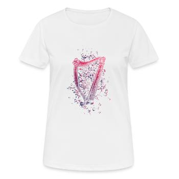 harp - Women's Breathable T-Shirt - white - Front - AI Model Female 172 dark (172cm)
