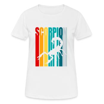 Skorpion retro Style - Frauen T-Shirt atmungsaktiv - Weiß - Vorne - AI Model Female 172 dark (172cm)