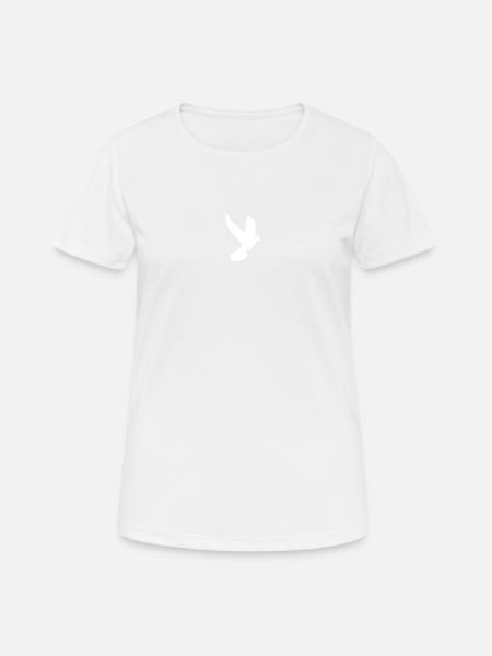 Taube - Frauen T-Shirt atmungsaktiv - Weiß