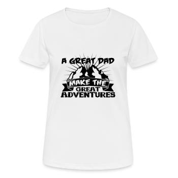 Father's Day - Women's Breathable T-Shirt - white - Front - AI Model Female 172 dark (172cm)