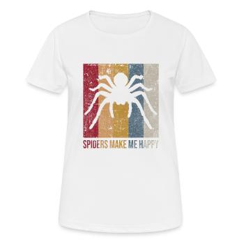 Spinne - Frauen T-Shirt atmungsaktiv - Weiß - Vorne - AI Model Female 172 dark (172cm)