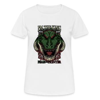 Alligator Modern - Frauen T-Shirt atmungsaktiv - Weiß - Vorne - AI Model Female 172 dark (172cm)