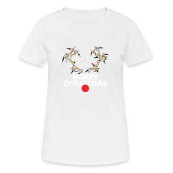 Weihnachten - Frauen T-Shirt atmungsaktiv - Weiß - Vorne - AI Model Female 172 dark (172cm)