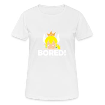 Bowsette - Frauen T-Shirt atmungsaktiv - Weiß - Vorne - AI Model Female 172 dark (172cm)