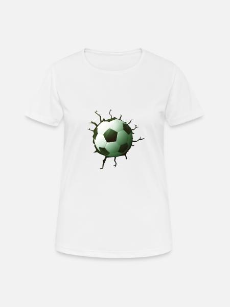 football - Women's Breathable T-Shirt - white