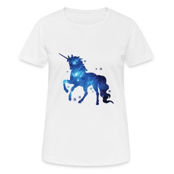 Unicorn glitter universe - Women's Breathable T-Shirt - white - Front - AI Model Female 172 dark (172cm)