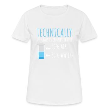 Nerdy Menschen Niedlich Geschenk - Frauen T-Shirt atmungsaktiv - Weiß - Vorne - AI Model Female 172 dark (172cm)