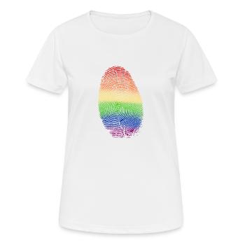 Je suis ce que je suis cadeau - T-shirt respirant Femme - blanc - Devant - AI Model Female 172 dark (172cm)