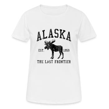 Alaska - Élan - T-shirt respirant Femme - blanc - Devant - AI Model Female 172 dark (172cm)