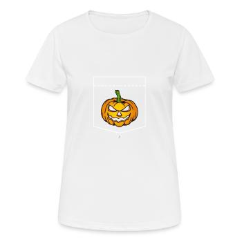 Pocket tee pumpkin gift - Women's Breathable T-Shirt - white - Front - AI Model Female 172 dark (172cm)