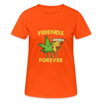 friends forever gift - Women's Breathable T-Shirt - neon orange - Front - AI Model Female 172 dark (172cm)
