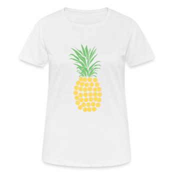 Softball-Ananas-Geschenk - Frauen T-Shirt atmungsaktiv - Weiß - Vorne - AI Model Female 172 dark (172cm)