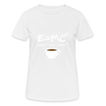 Energy milk and coffee gift - Women's Breathable T-Shirt - white - Front - AI Model Female 172 dark (172cm)