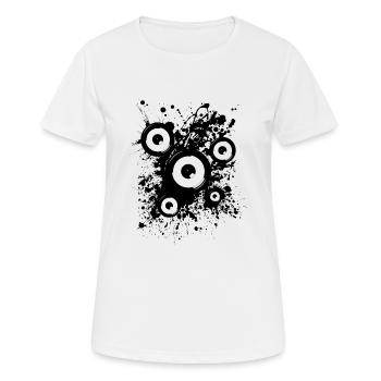 Hard Style Deep Bass Techno Electro Trance Musique - T-shirt respirant Femme - blanc - Devant - AI Model Female 172 dark (172cm)
