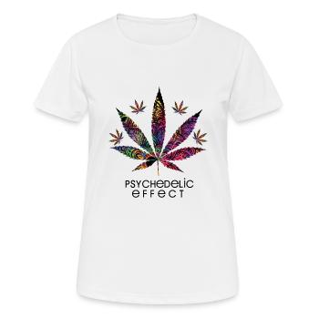 Psychedelic effect - Women's Breathable T-Shirt - white - Front - AI Model Female 172 dark (172cm)