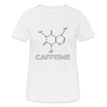 Molécule de caféine - T-shirt respirant Femme - blanc - Devant - AI Model Female 172 dark (172cm)