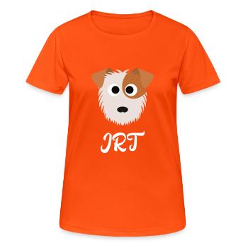 JRT - Jack Russel Terrier - Women's Breathable T-Shirt - neon orange - Front - AI Model Female 172 dark (172cm)