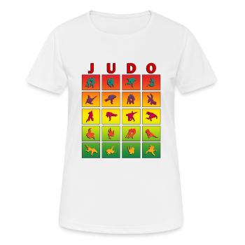 Judo Judoka Kämpfer Geschenk Geburtstag Kämpfer - Frauen T-Shirt atmungsaktiv - Weiß - Vorne - AI Model Female 172 dark (172cm)