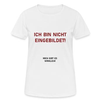 Cadeau imaginaire drôle et spirituel - T-shirt respirant Femme - blanc - Devant - AI Model Female 172 dark (172cm)