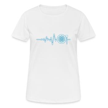Dart heartbeat gift - Women's Breathable T-Shirt - white - Front - AI Model Female 172 dark (172cm)