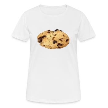 Lustiges Cookie Keks Halloween Kostüm Geschenk - Frauen T-Shirt atmungsaktiv - Weiß - Vorne - AI Model Female 172 dark (172cm)