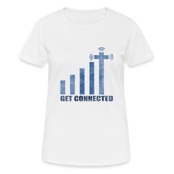 Jésus - T-shirt respirant Femme - blanc - Devant - AI Model Female 172 dark (172cm)