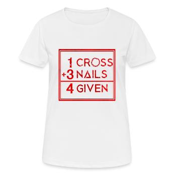 Jésus - T-shirt respirant Femme - blanc - Devant - AI Model Female 172 dark (172cm)