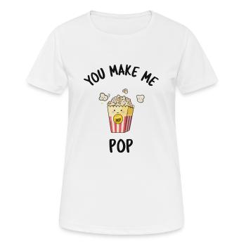 Popcorn - T-shirt respirant Femme - blanc - Devant - AI Model Female 172 dark (172cm)