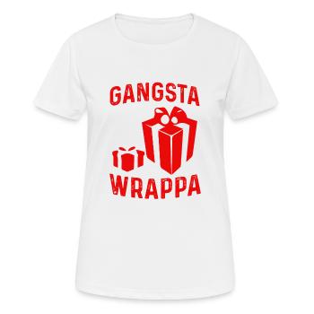 Gangsta Wrappa - Women's Breathable T-Shirt - white - Front - AI Model Female 172 dark (172cm)