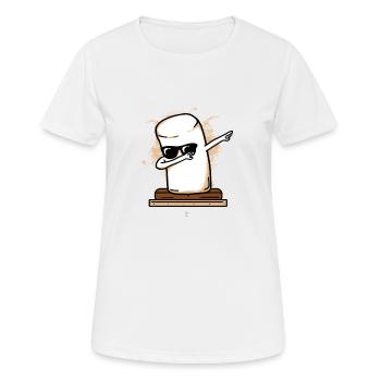 Dabbing Marshmallow Dab Gift - T-shirt respirant Femme - blanc - Devant - AI Model Female 172 dark (172cm)
